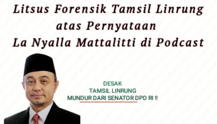 KAMAKSI Desak Densus 88 dan BNPT Periksa Tamsil Linrung, Dugaan Jejak Keterkaitan dengan Terorisme ni