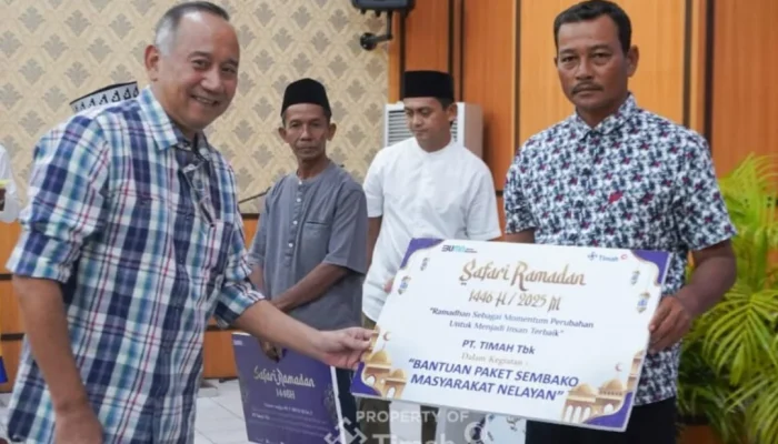 PT Timah Bagikan Ratusan Paket Sembako untuk Nelayan di Kundur ini