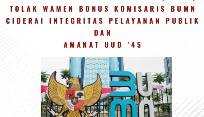 KKMP Tolak Wamen Bonus Komisaris, Ciderai Integritas Pelayanan Publik dan Amanat UUD ’45