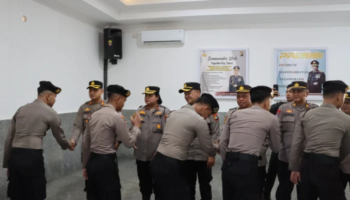 Kapolres Bangka Pimpin Apel Perdana dan Gelar Halal Bihalal Usai Libur Lebaran