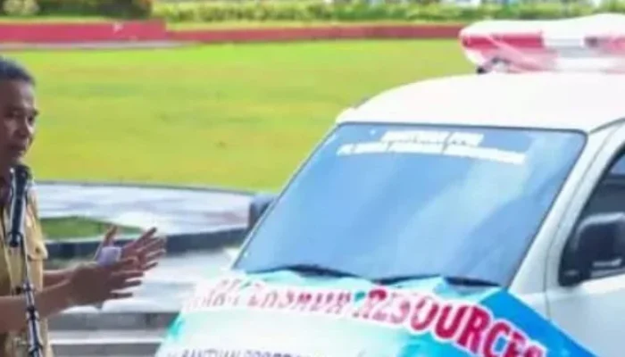 Pemkab Bangka Terima  Bantuan Dua Ambulan Baru dari Perusahaan Tambang