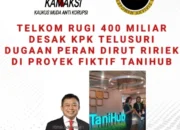 Dirut Telkom Diduga Terlibat Proyek Fiktif Rp400 M,KPK Didesak Usut Tuntas