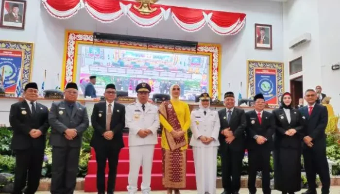 Pj Bupati Bangka Hadiri Rapat Paripurna Istimewa Pelantikan Gubernur-Wagub Babel 2025–2030