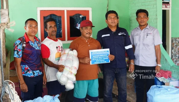 Nelayan Batu Kodok Toboali Dapat Jaring Bantuan PT Timah, Musdar: Semangat Melaut 