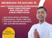 KAMAKSI Desak Kejagung RI Periksa dan Tangkap Ronny Bara Atas Dugaan TPPU Kasus Zarof Ricar