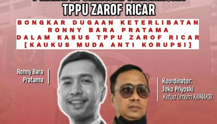 KAMAKSI Desak Kejagung Usut, Dugaan Anak Zarof Ricar di Kasus TPPU Suap Pemilu