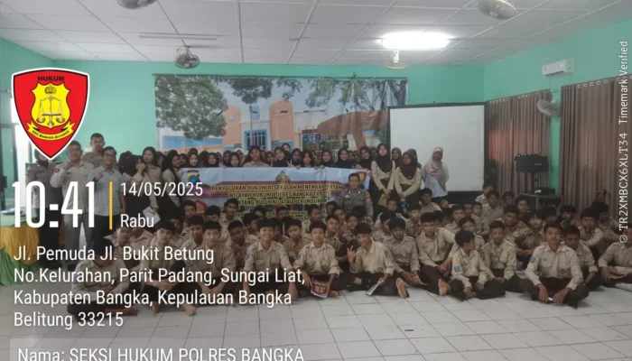 Polres Bangka Edukasi Anti-Bullying di SMPN 2 Sungailiat