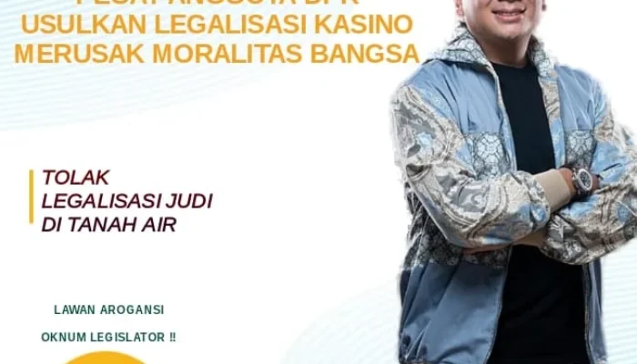 KKMP Kecam Galih Kartasasmita, Usulan Legalisasi Kasino Dinilai Rusak Moral