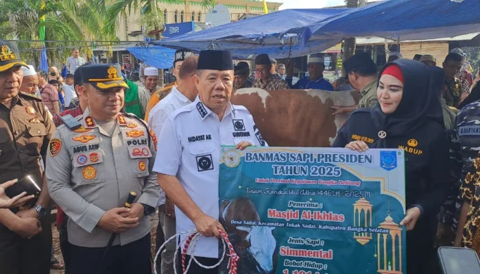 Presiden Prabowo Serahkan Sapi 1 Ton untuk Warga Desa Sadai