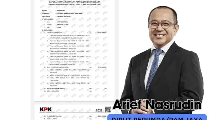 Harta Dirut PAM Jaya Tembus Rp32,7 Miliar, Arief Nasrudin Disorot di Skandal Bansos DKI Masa Pandemi