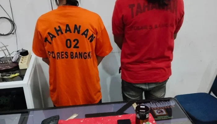 Satresnarkoba Polres Bangka Ciduk Honorer dan Buruh Edarkan Sabu