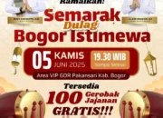 100 Gerobak Jajanan Gratis Ramaikan Hari Jadi Bogor ke-543