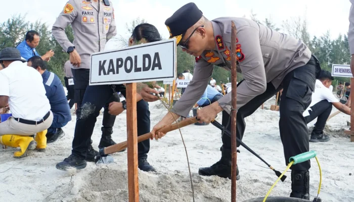 Polda Babel Tanam Ribuan Pohon di Lahan Eks Tambang, Sambut Hari Bhayangkara ke-79