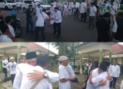Tangis Haru Iringi Keberangkatan Basit Cinda dan Ustadz Dede ke KPU Pangkalpinang