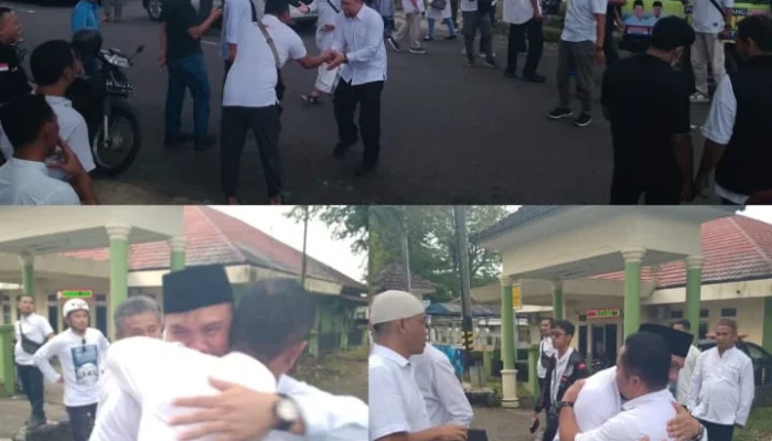 Tangis Haru Iringi Keberangkatan Basit Cinda dan Ustadz Dede ke KPU Pangkalpinang