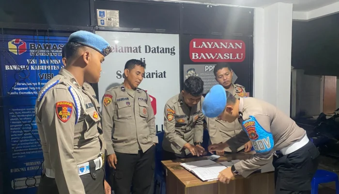 Antisipasi Pelanggaran, Si Propam Polres Bangka Lakukan Pengecekan Personel di KPU dan Bawaslu