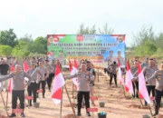 Polres Basel Tanam 1000 Pohon di Desa Keposang, Gaungkan Pesan Hijau di HUT RI ke-80