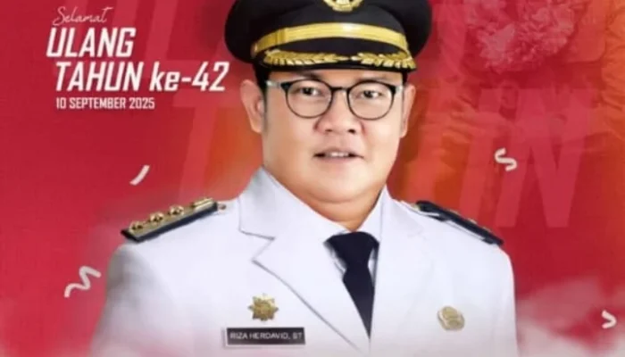 Tabarakallah Fii Umrik, Bupati Bangka Selatan Riza Herdavid ke 42 Tahun