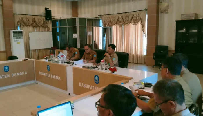 Pj Bupati Bangka Jantani Ali Pimpin Rapat Koordinasi Percepatan Ekonomi Daerah