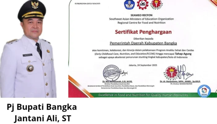 Terbaik di Indonesia, Pemkab Bangka Raih Seameo Refcon Award 2025 Tata Kelola Stunting Berbasis PAUD