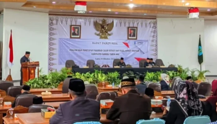 DPRD Kabupaten Bangka Gelar Rapat Paripurna Penetapan Bupati dan Wakil Bupati Terpilih 2025