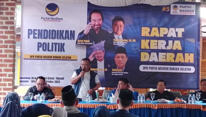 Rakerda DPD NasDem Bangka Selatan Jadi Momentum Perkuat Konsolidasi Kader dan Aksi Sosial