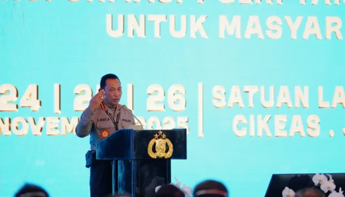 Polri Luncurkan Seragam Baru Pamapta dan Bahas Model Penanganan Demo di Apel Kasatwil 2025