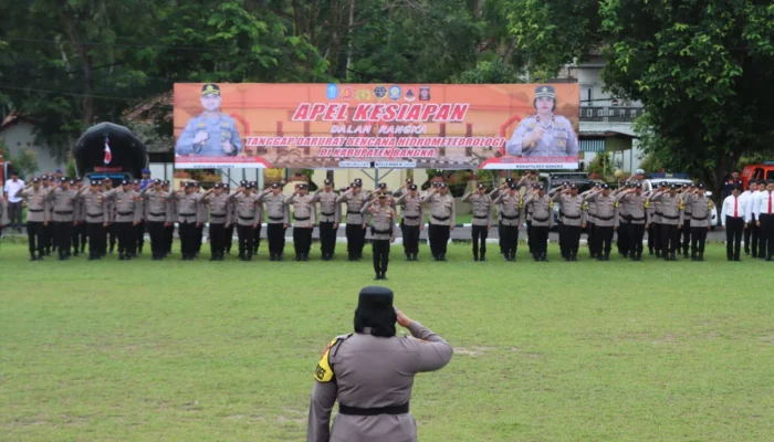 Polres Bangka Gelar Apel Kesiapsiagaan Tanggapi Darurat Bencana