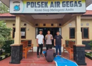 Polsek Air Gegas Amankan Pria Bawa Sajam Saat Acara Penutupan HUT RI di Desa Bencah