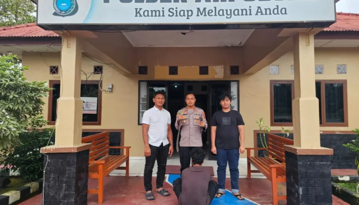 Polsek Air Gegas Amankan Pria Bawa Sajam Saat Acara Penutupan HUT RI di Desa Bencah