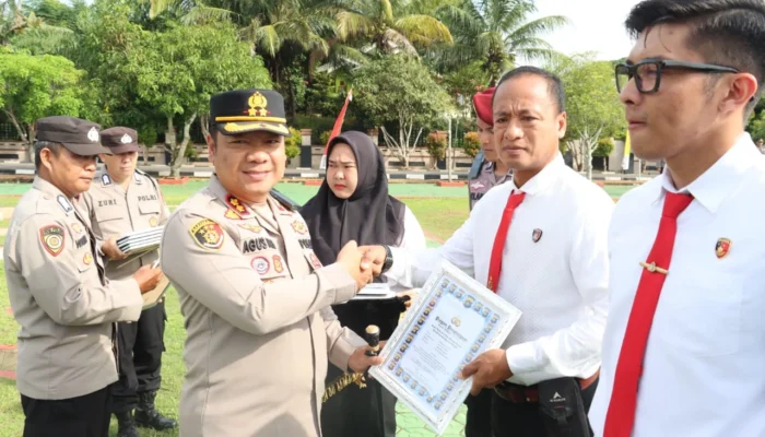 Polres Bangka Selatan Beri Penghargaan untuk Personel Berprestasi