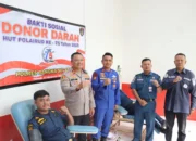 Donor Darah Sat Polairud Polres Bangka Selatan Warnai HUT ke-75 Polairud