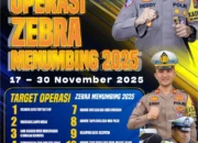 Polres Bangka Gelar Operasi Zebra Menumbing 2025, Fokus Pada Keselamatan Jalan Raya
