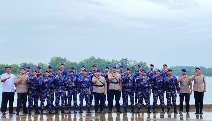 HUT Polairud ke-75, Polres Bangka Laksanakan Upacara Tabur Bunga