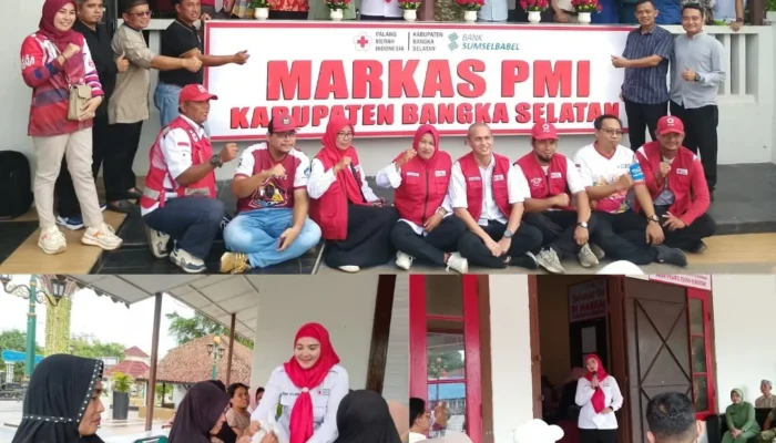 Wakil Bupati Debby Resmikan Markas PMI Bangka Selatan, Dorong Penguatan Layanan Kemanusiaan