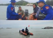 Gelombang Besar Hanyutkan KM Kerapu Putih, Polairud Bangka Selamatkan Dua Awak