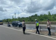 Polres Bangka dan Polsek Merawang Gerak Cepat Antisipasi Kecelakaan Akibat Genangan Air