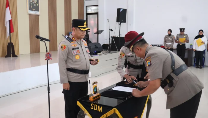 Penyegaran Organisasi, Polres Basel Laksanakan Sertijab Wakapolres dan Kapolsek