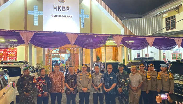 Operasi Lilin Menumbing 2025, Kapolres Bangka dan Forkopimda Pastikan Ibadah Natal Aman