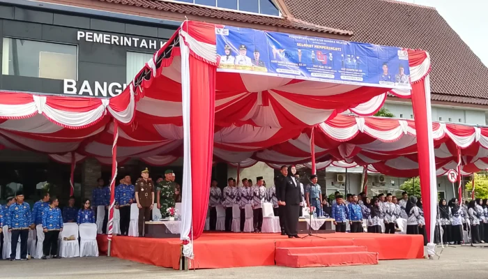 Wabup Debby Pimpin Upacara PGRI, KORPRI, dan Hari Guru di Bangka Selatan