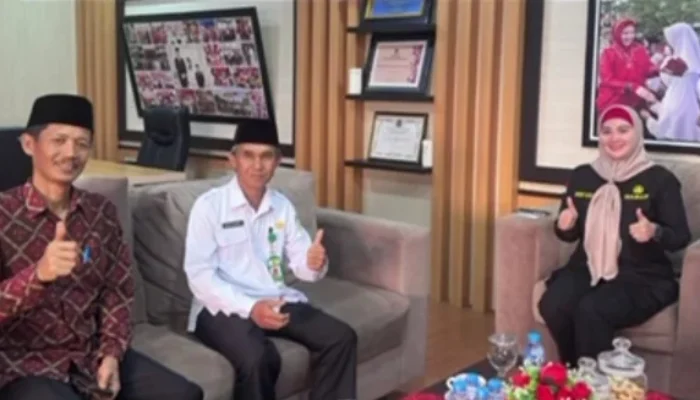 Tingkatkan Kualitas Pelayanan, Wabup Debby Silaturahmi dengan Kepala Kemenag Haji dan Umrah