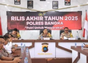 Kasus Narkotika Naik 25,6 Persen, Polres Bangka Ungkap Capaian Akhir Tahun 2025