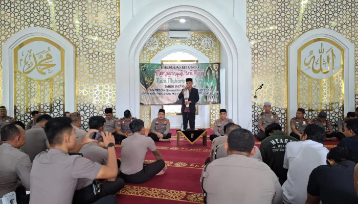 Polres Bangka Peringati Isra Miraj Nabi Muhammad SAW, Perkuat Spirit Pelayanan Humanis