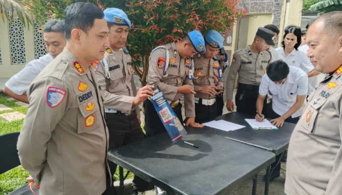 Perkuat Disiplin Personel, Polres Bangka Jalani Gaktibplin Bidpropam Polda Babel