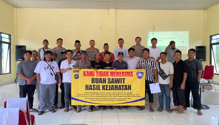 Polsek Simpang Rimba Sosialisasikan KUHP Baru untuk Cegah Pencurian Sawit
