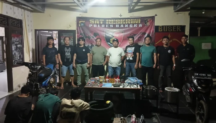 Polres Bangka Ungkap Kasus Pencurian Rumah dan Bengkel, Tiga Pelaku Diamankan