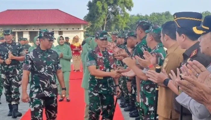 Tekankan Profesionalisme Prajurit, Pangdam II/Sriwijaya Sambangi Kodim 0432/Bangka Selatan