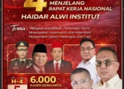 Rakernas Haidar Alwi Institut Dorong Persatuan dan Ketertiban dalam Kerangka Asta Cita Presiden