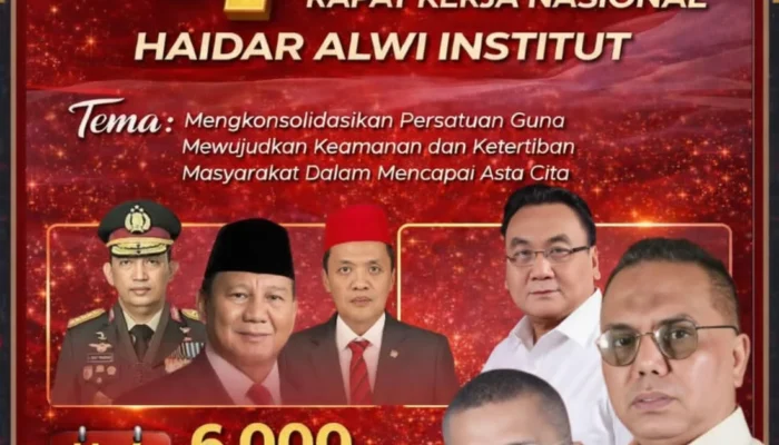 Rakernas Haidar Alwi Institut Dorong Persatuan dan Ketertiban dalam Kerangka Asta Cita Presiden