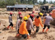Enam Hari Pencarian, Polsek Pemali dan Tim Gabungan Temukan Korban Laka Tambang